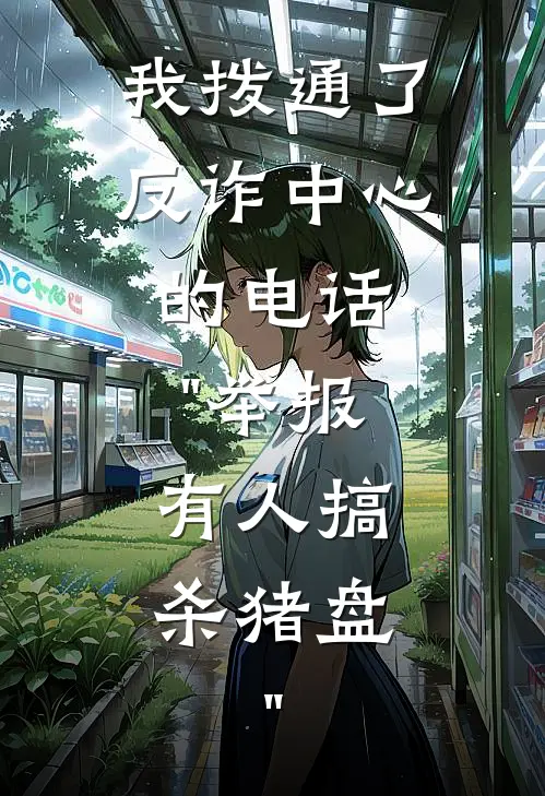 我拨通了反诈中心的电话："举报，有人搞杀猪盘。"