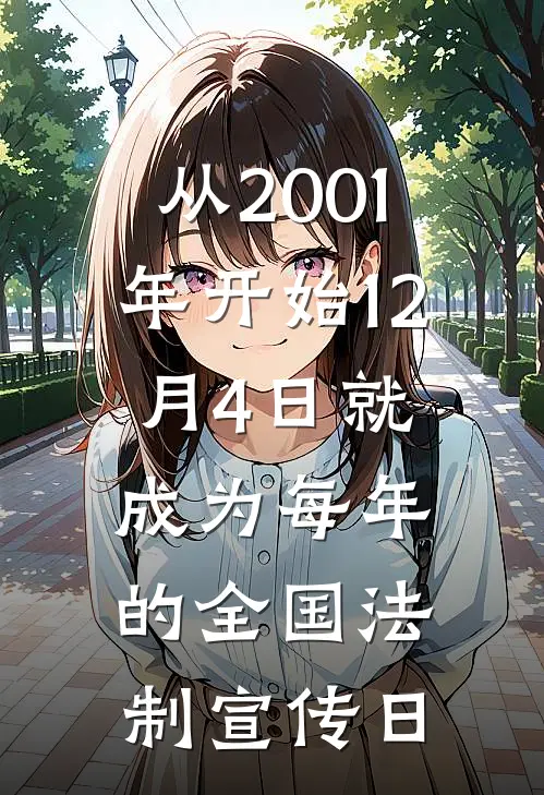 从2001年开始12月4日就成为每年的全国法制宣传日